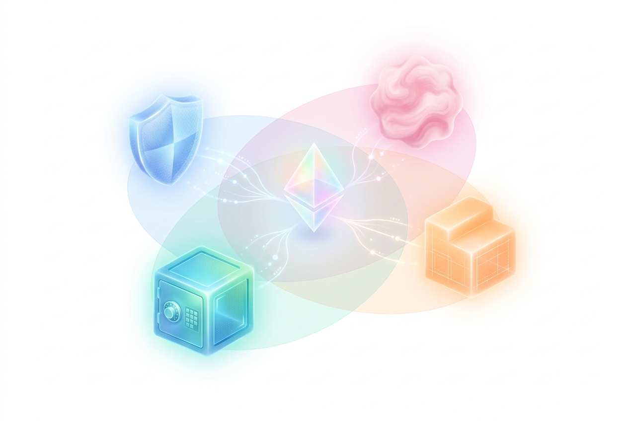 Specialist AI agents in collaborative formation, each with distinct capabilities